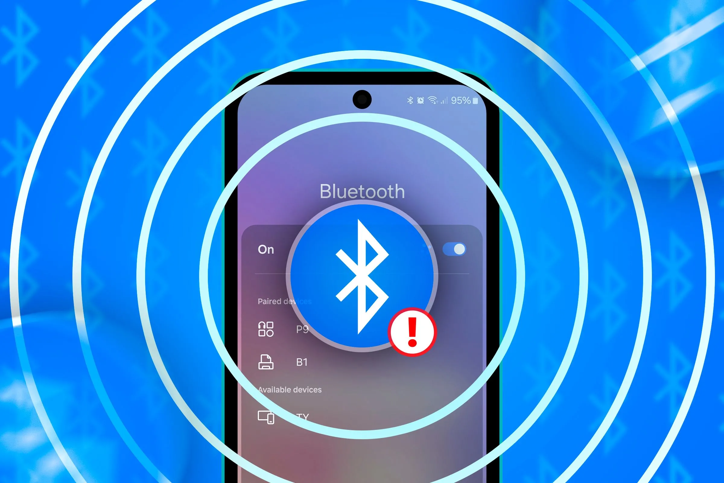 Điện thoại hiển thị giao diện Bluetooth, cần lưu ý các kết nối tự động để tránh rủi ro bảo mật.