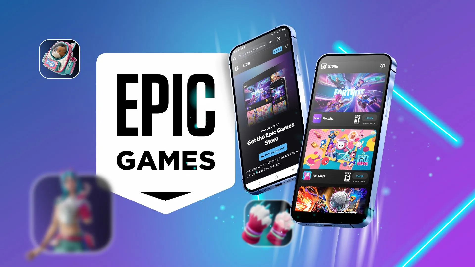Giao diện Epic Games Store trên thiết bị di động, minh họa việc tặng game miễn phí