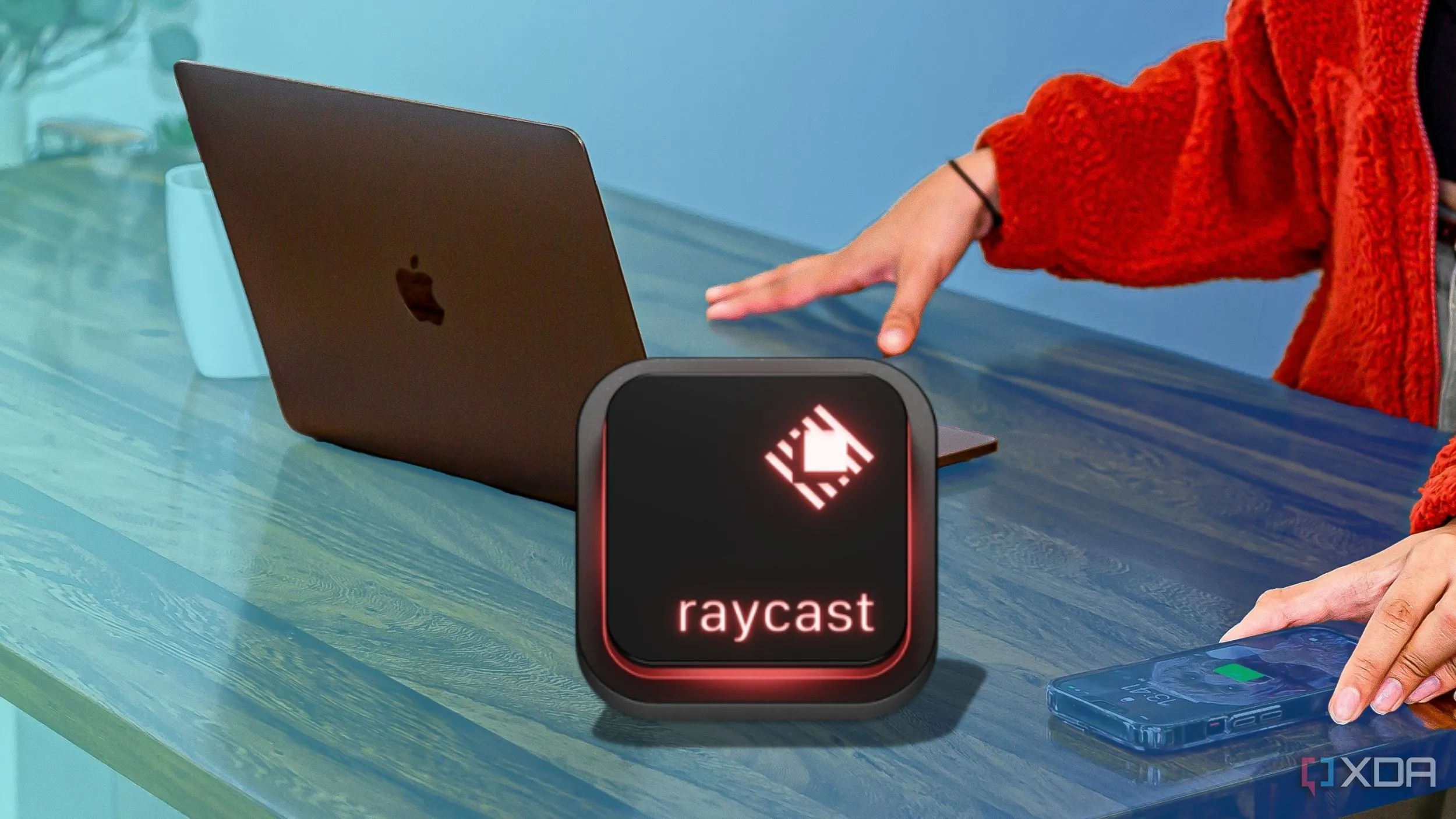 Giao diện Raycast trên MacBook, minh họa các chức năng tìm kiếm và khởi chạy ứng dụng nâng cao