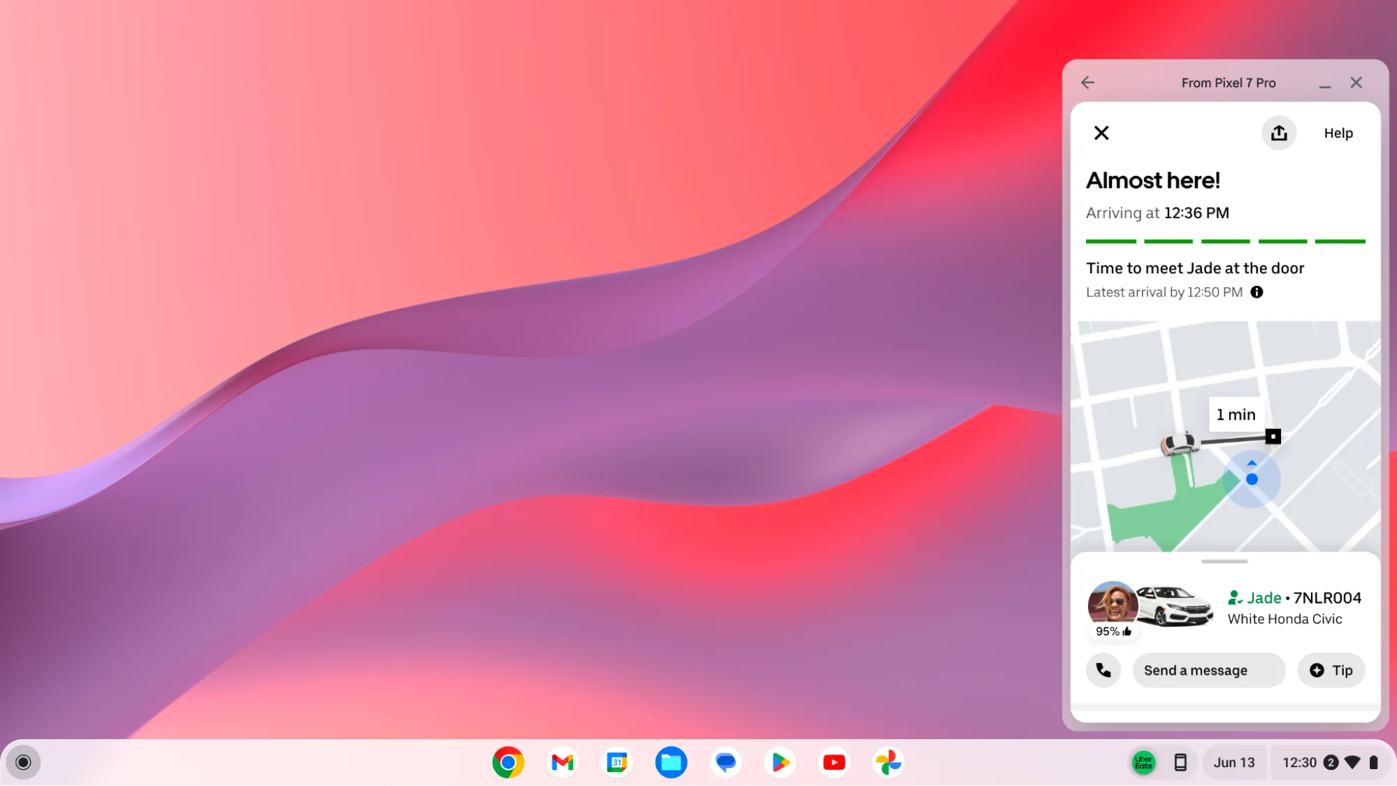 Giao diện truyền ứng dụng Android từ điện thoại sang ChromeOS, mở rộng khả năng sử dụng ứng dụng di động.