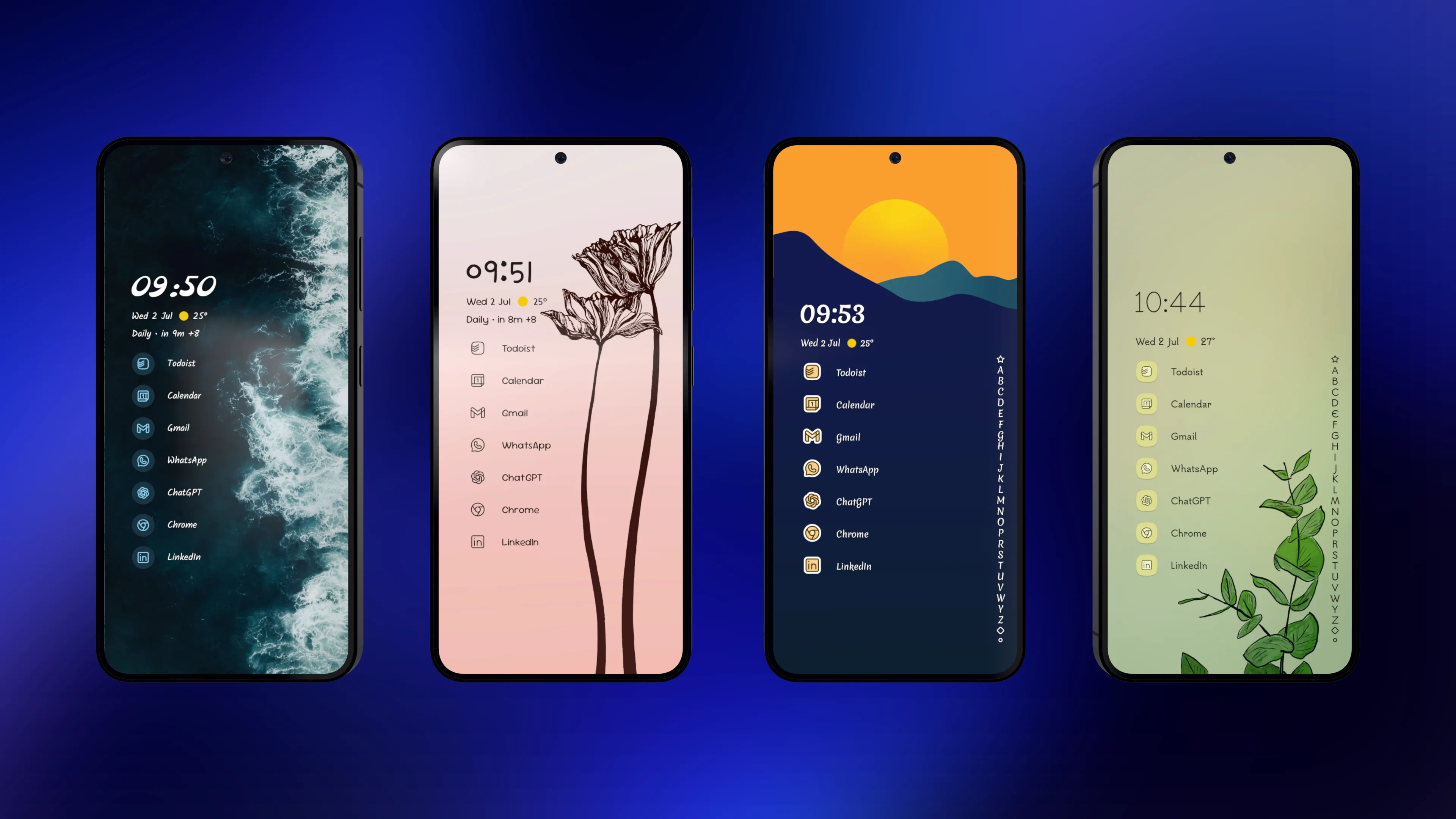 Giao diện tùy biến với các chủ đề đa dạng trên Niagara Launcher