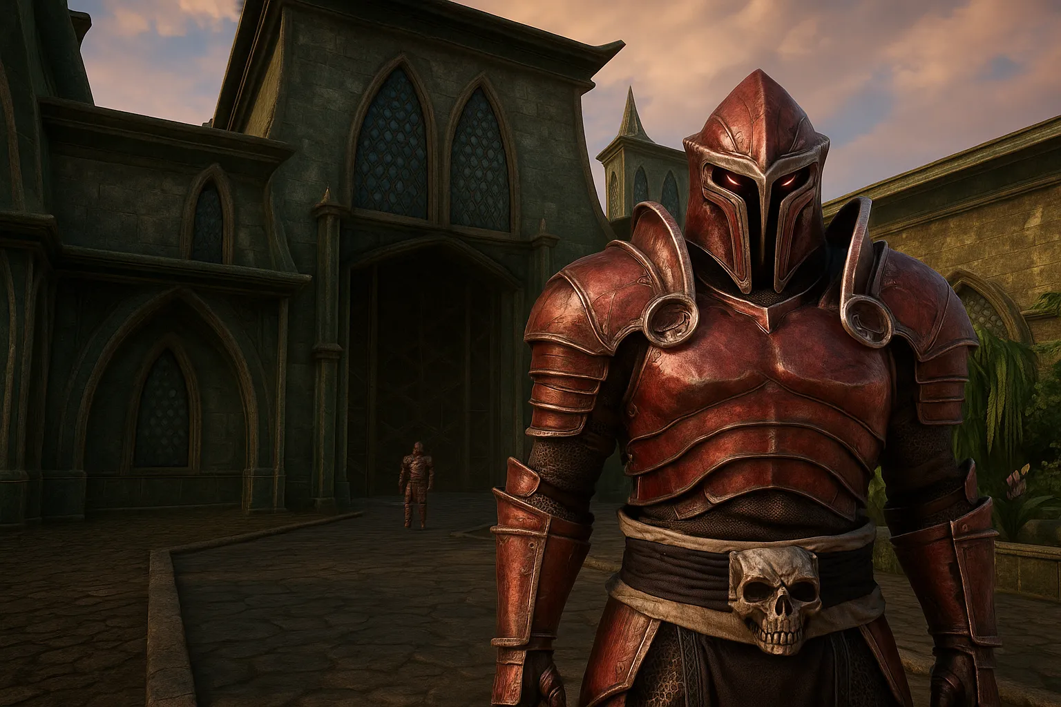 Hình ảnh ý tưởng do AI tạo ra, minh họa Morrowind với đồ họa hiện đại, tái hiện thế giới mở rộng lớn và kiến trúc độc đáo với chi tiết chân thực hơn
