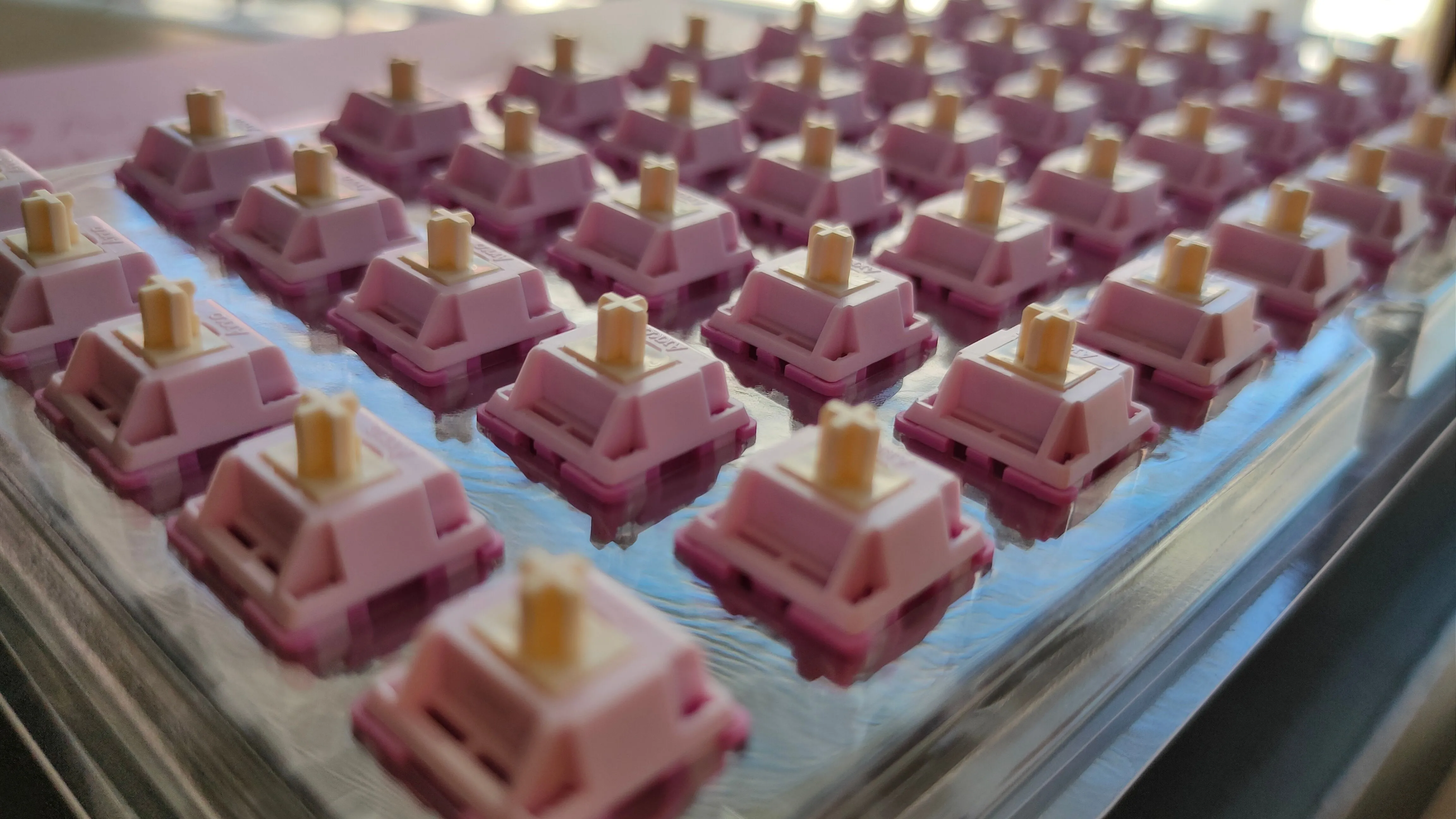 Khay đựng switch Akko V3 Creamy Purple Pro