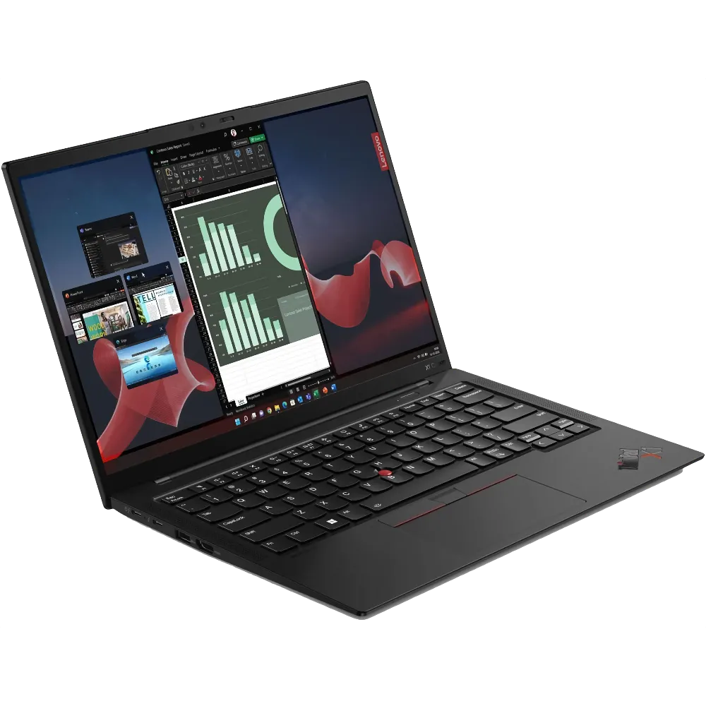 Laptop Lenovo ThinkPad X1 Carbon Gen 11 với hệ điều hành Linux.
