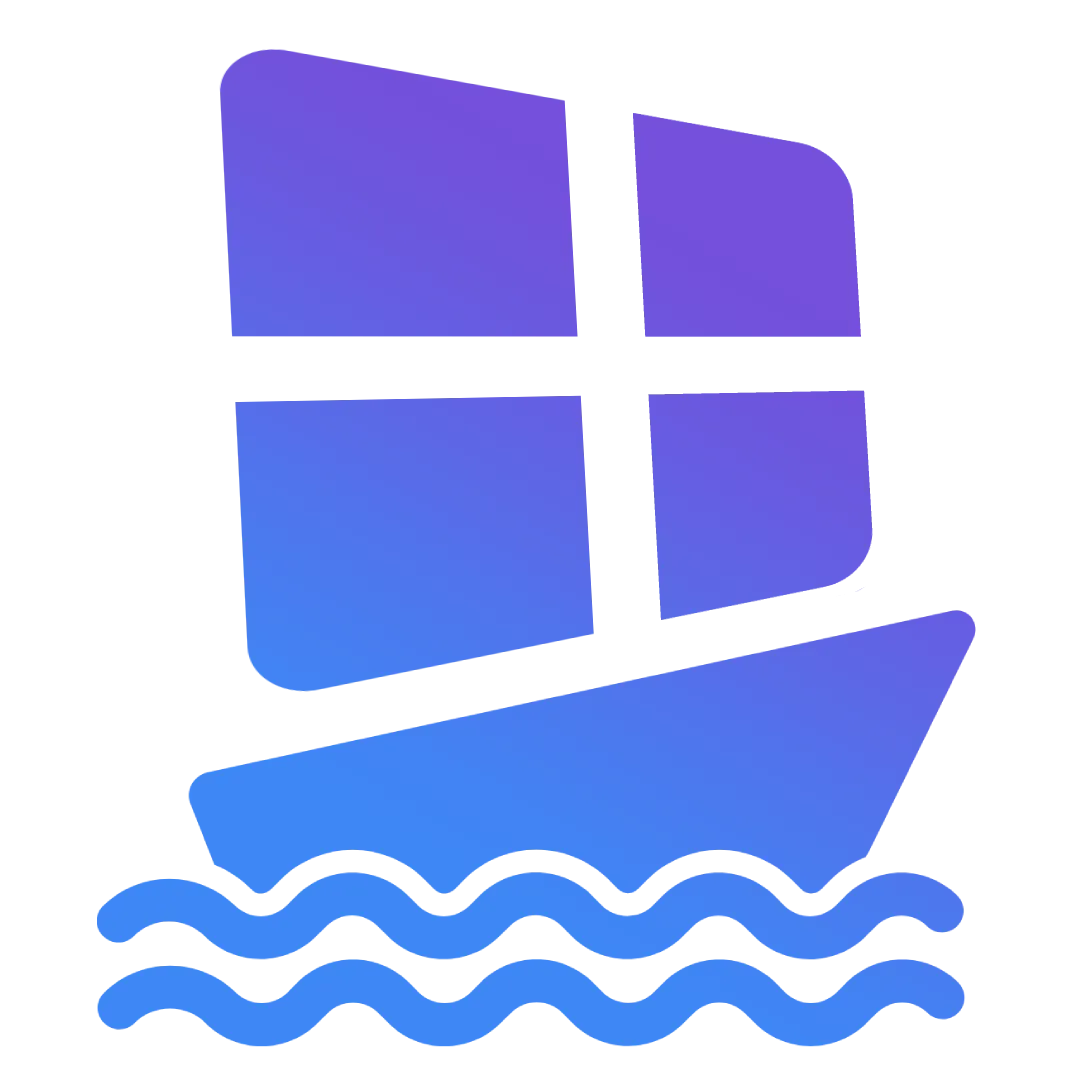 Logo chính thức của WinBoat, giải pháp chạy ứng dụng Windows trên Linux.