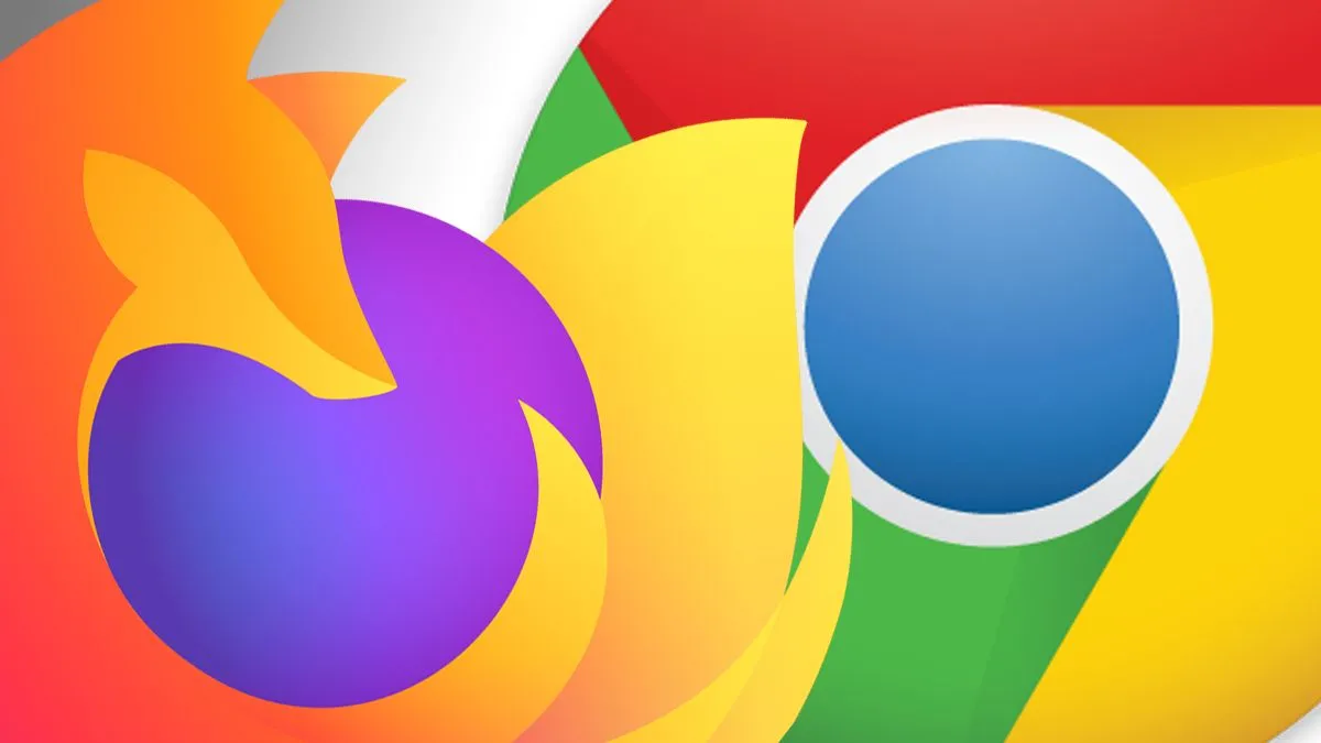 logo Chrome và Firefox