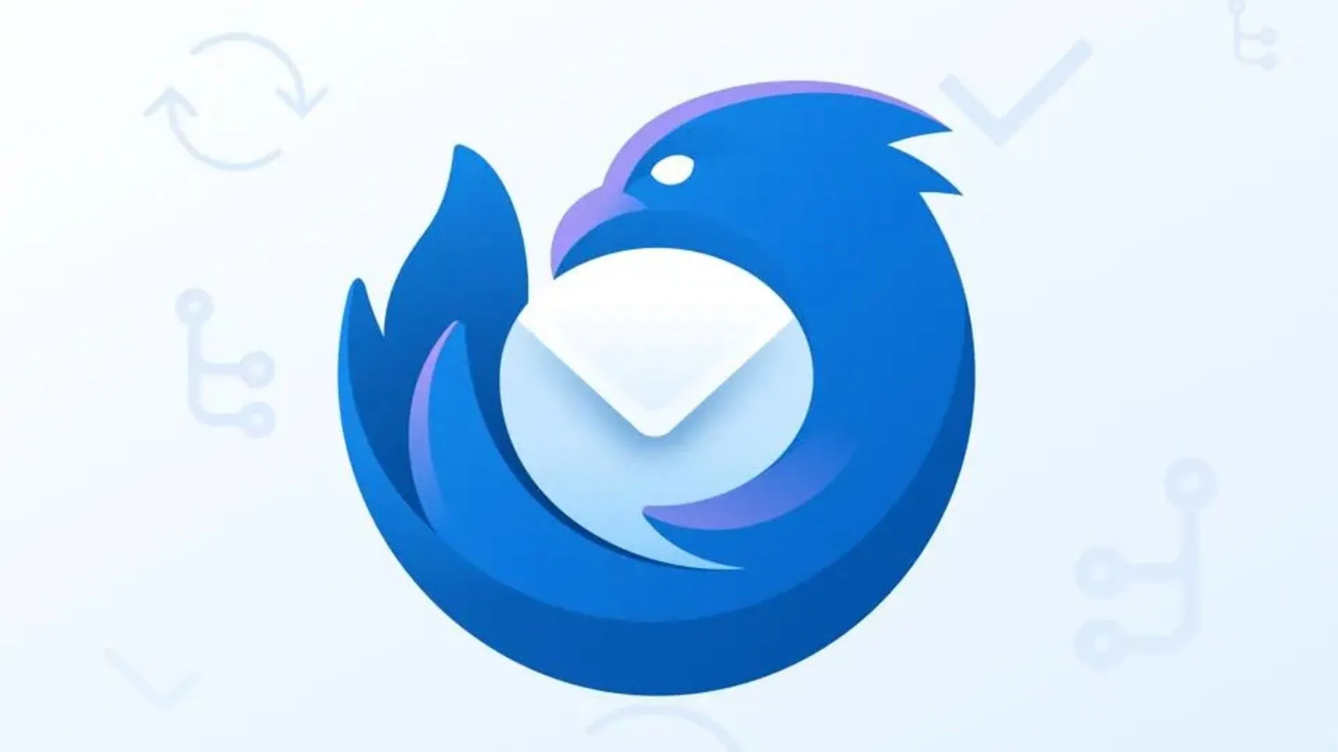 Logo ứng dụng email Thunderbird với nền trắng