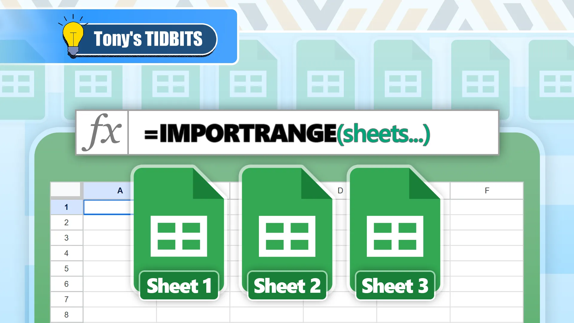Minh họa hàm IMPORTRANGE trong Google Sheets để nhập dữ liệu giữa các bảng tính