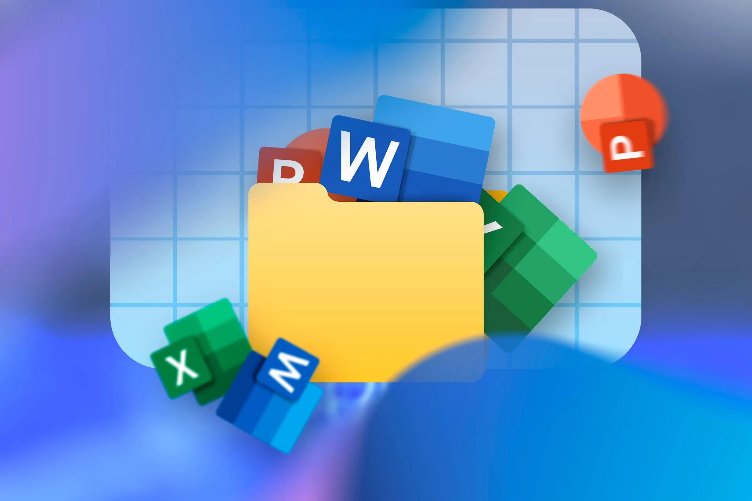 Thư mục chứa một số biểu tượng ứng dụng Microsoft Office